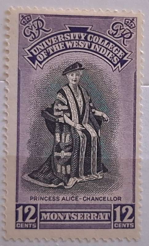 Montserrat 1951 BWI University 1 Unused Hinged stamp