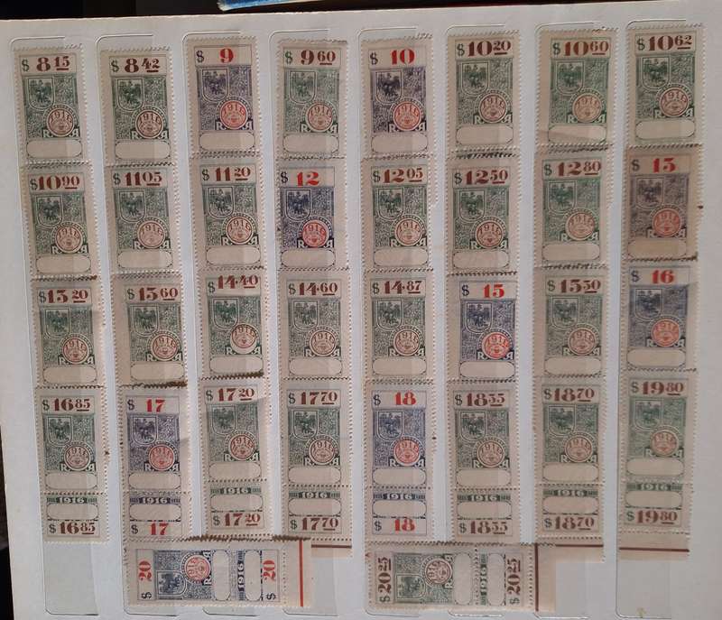 Argentina 1916 Revenue Fiscal 34 Mint stamps