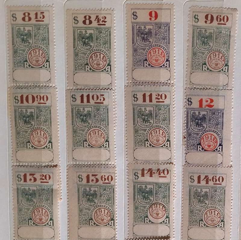 Argentina 1916 Revenue Fiscal 34 Mint stamps