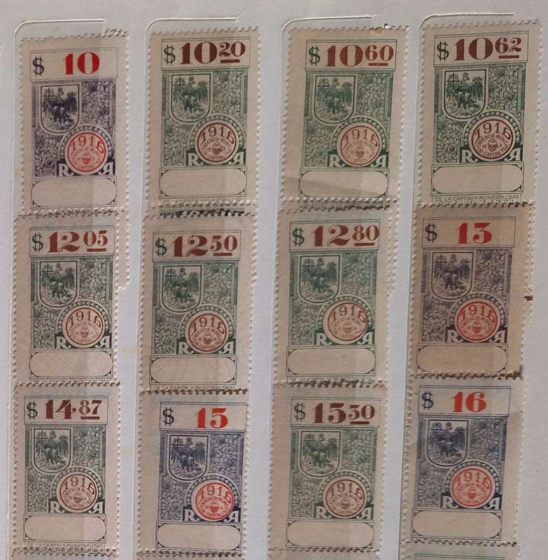 Argentina 1916 Revenue Fiscal 34 Mint stamps