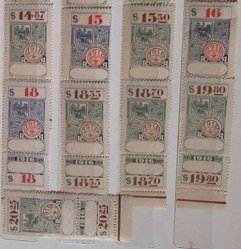 Argentina 1916 Revenue Fiscal 34 Mint stamps