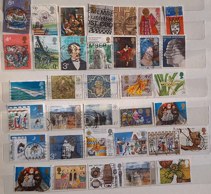 GB Mixed Lot of 35 Used stamps