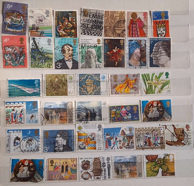 GB Mixed Lot of 35 Used stamps