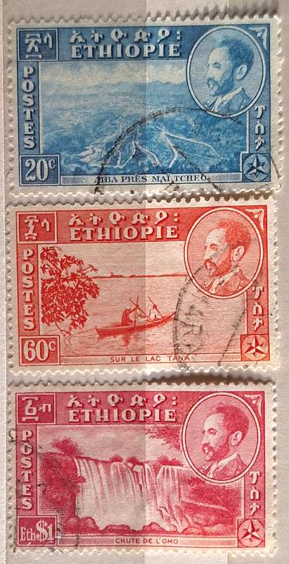 Ethiopia 1947 Pictorials 3 Used stamps