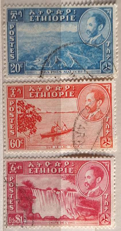 Ethiopia 1947 Pictorials 3 Used stamps