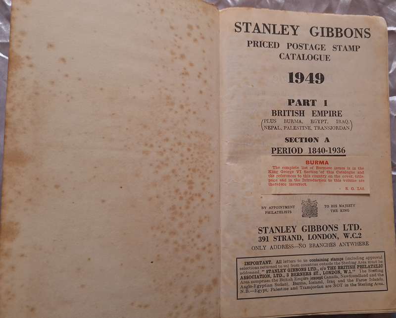 Stanley Gibbons Postage Stamp Catalogue 1949 Part 1 British Empire Period 1840-1936