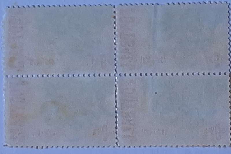 USA 1969 Football Block of 4 Used stamps