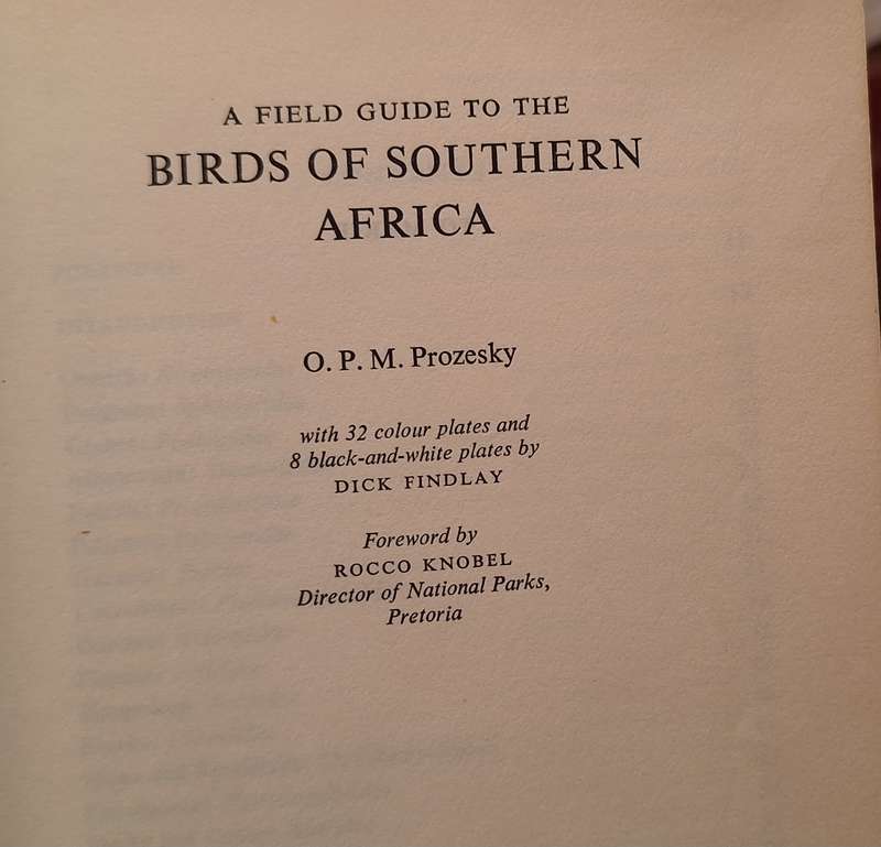 Birds of Southern Africa by O P M Prozesky Hardcover 1970