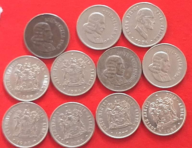 South Africa 1965-1988 10 cent Mixed Lot of 11 coins Nickel