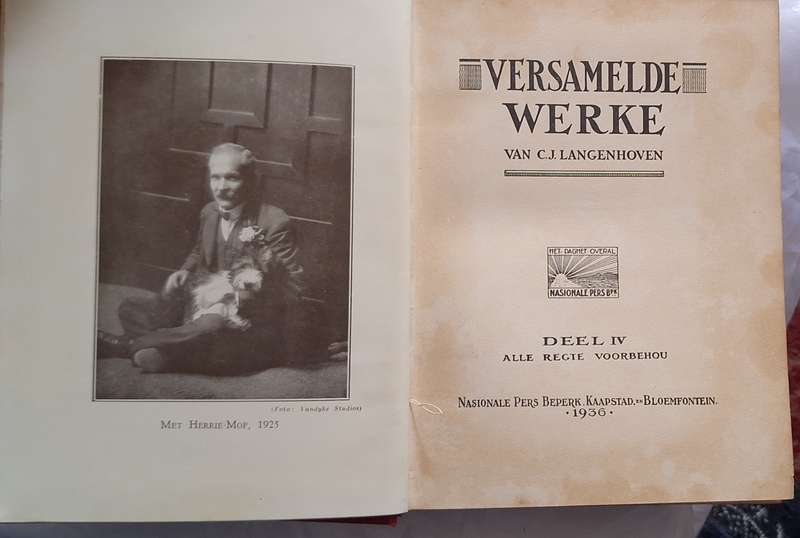 Versamelde Werke van C J Langenhoven Deel IV Hardeband 1936