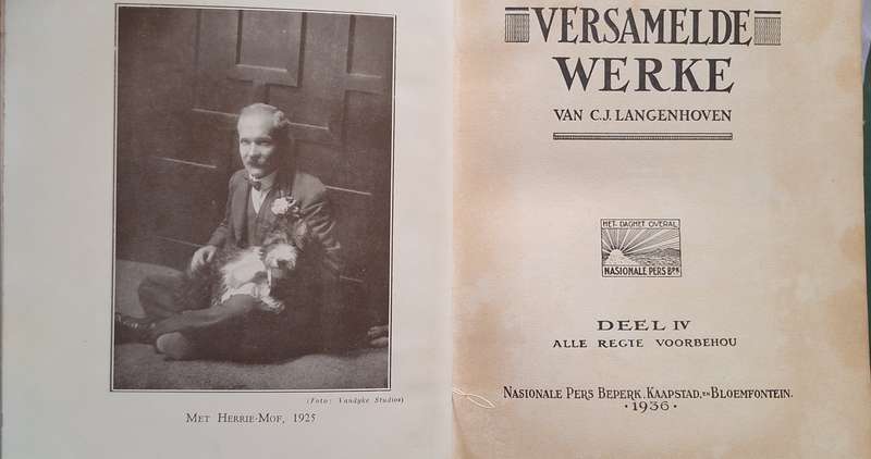 Versamelde Werke van C J Langenhoven Deel IV Hardeband 1936