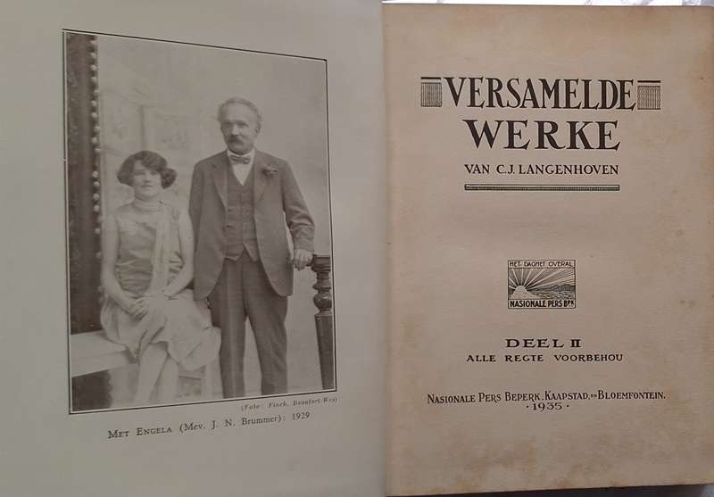 Versamelde Werke van C J Langenhoven Deel II Hardeband 1935