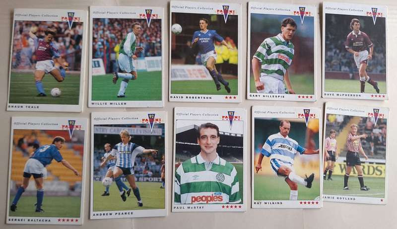 Panini 92 Soccer Lot of 10 Cards