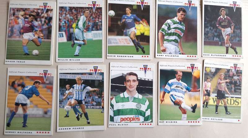 Panini 92 Soccer Lot of 10 Cards