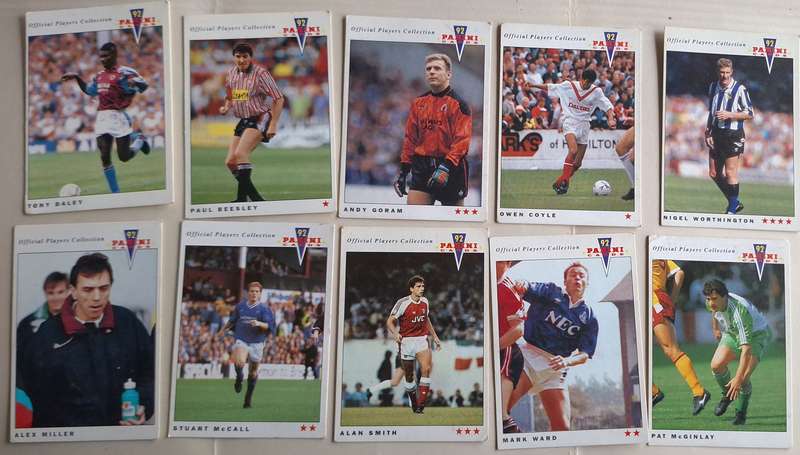 Panini 92 Soccer Lot of 10 Cards
