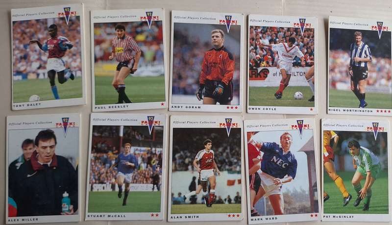 Panini 92 Soccer Lot of 10 Cards