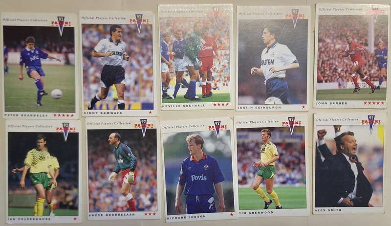Panini 92 Soccer Lot of 10 Cards