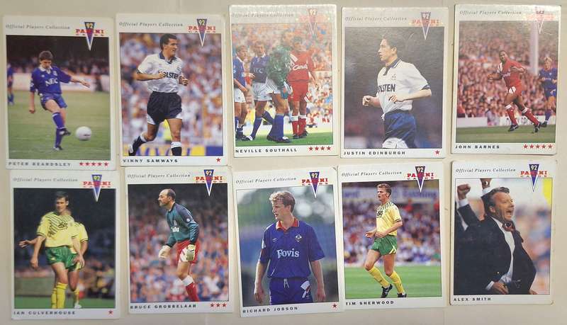 Panini 92 Soccer Lot of 10 Cards