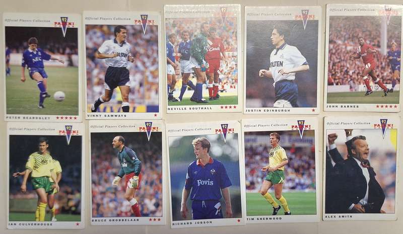 Panini 92 Soccer Lot of 10 Cards