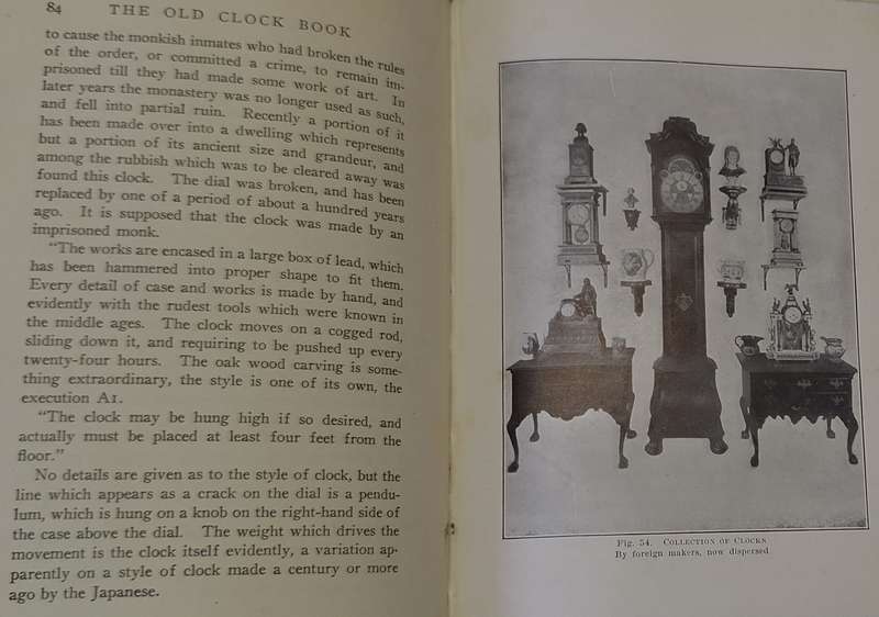 The Old Clock Book by N Hudson Moore Hardcover New Edition 1936