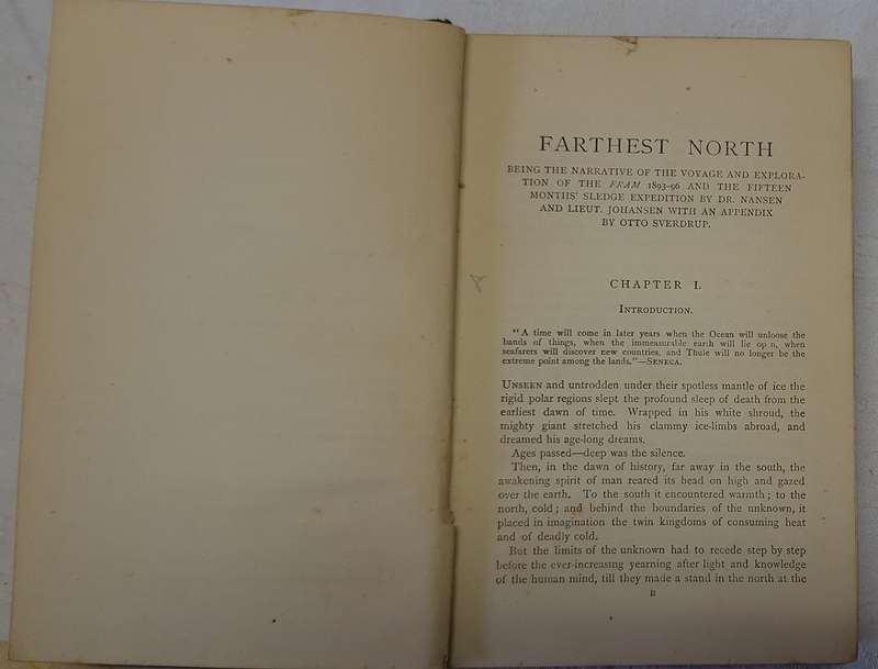 Farthest North by Fridtjof Nansen Hardcover 1897 Vol 1 and 2