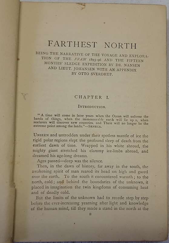 Farthest North by Fridtjof Nansen Hardcover 1897 Vol 1 and 2
