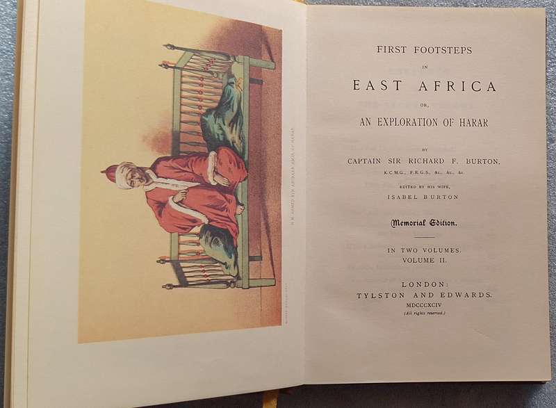 First Footsteps in East Africa by Richard F Burton Hardcover Vol II