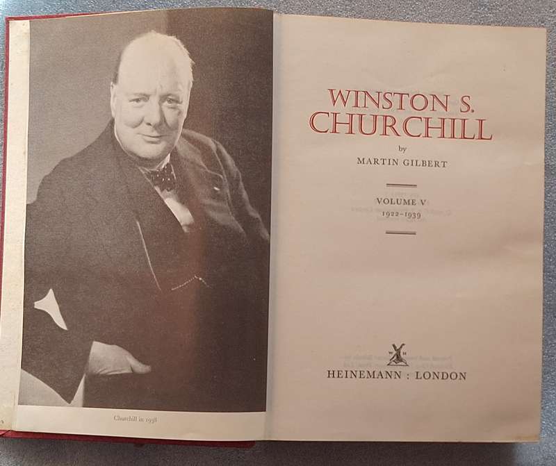 Winston S Churchill by Martin Gilbert Vol V 1922-1939