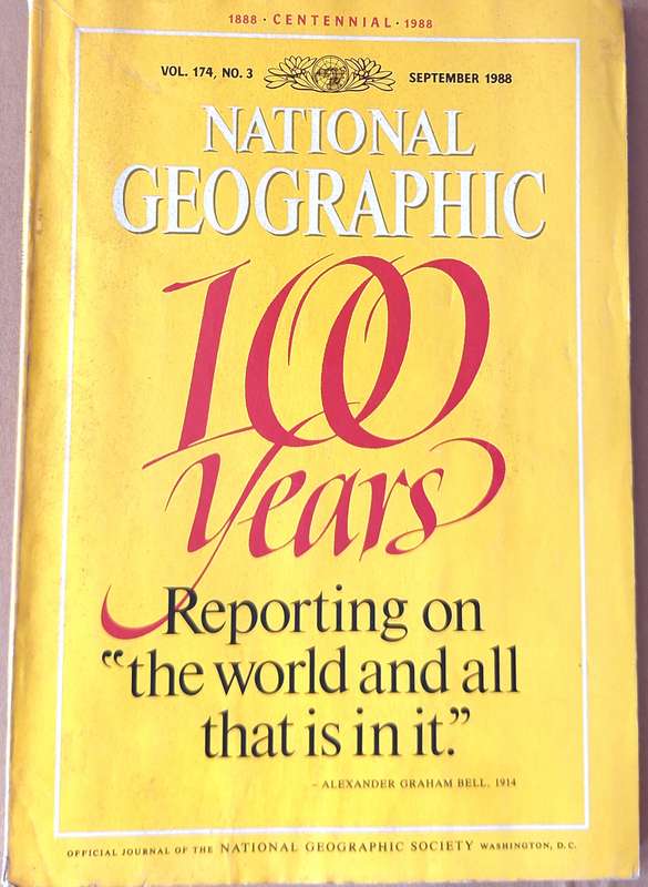 National Geographic 1888-1988 Centennial Issue Vol 174 No 3 Sept 1988