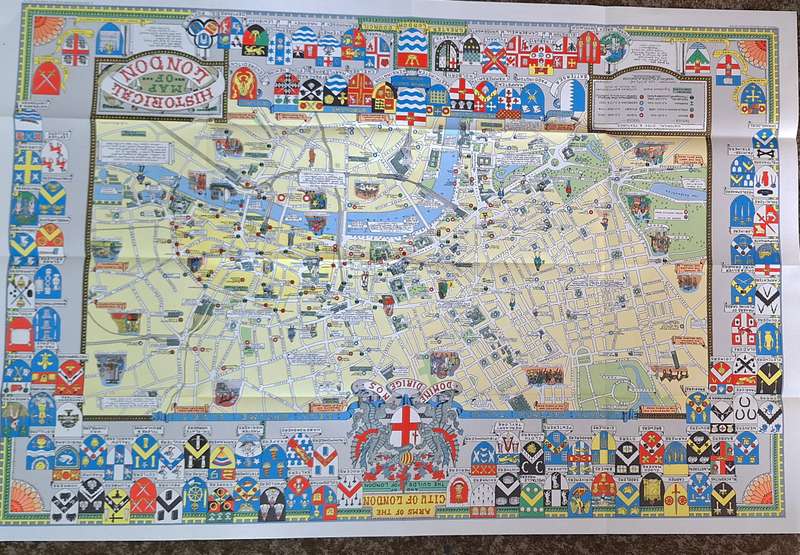 Historical Map of London 110x67.5cm (in folder)