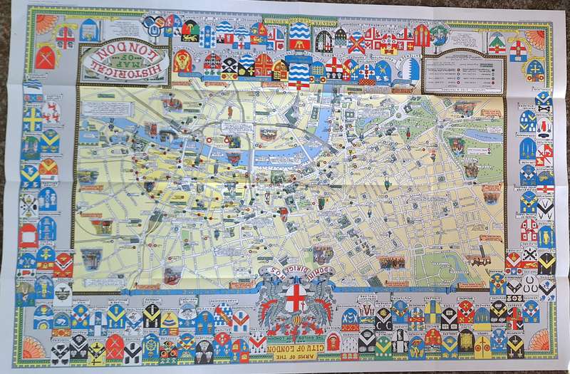 Historical Map of London 110x67.5cm (in folder)