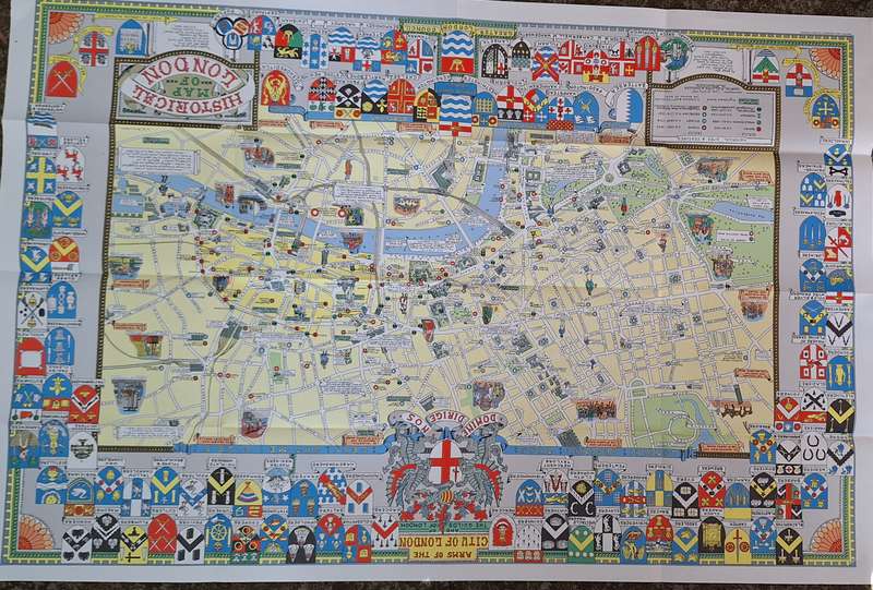 Historical Map of London 110x67.5cm (in folder)