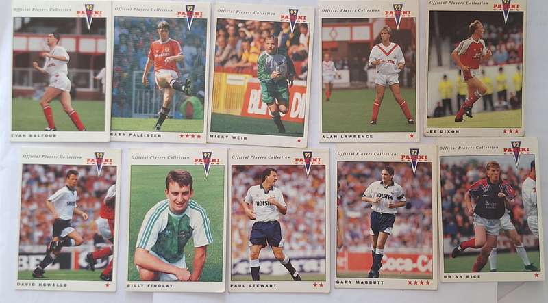 Panini 92 Soccer Lot of 10 Cards
