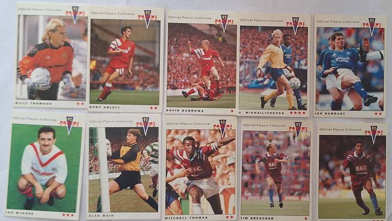 Panini 92 Soccer Lot of 10 Cards