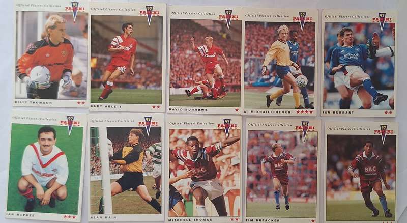 Panini 92 Soccer Lot of 10 Cards