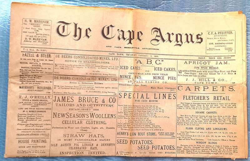 The Cape Argus Thursday January 2, 1896