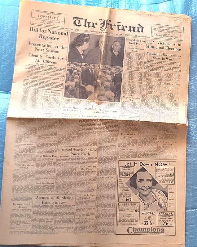 The Friend Bloemfontein Friday October 28 1949