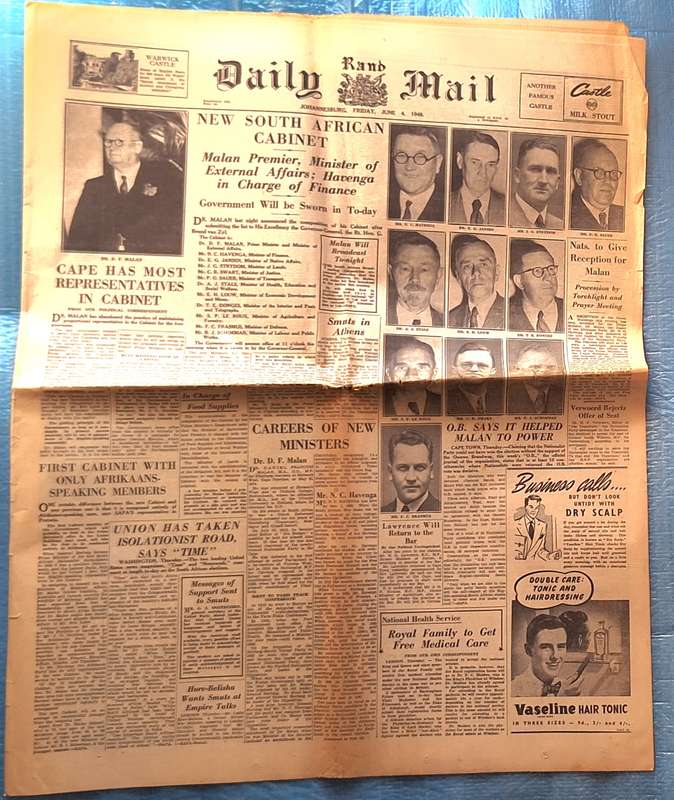 Rand Daily Mail Friday June 4 1948