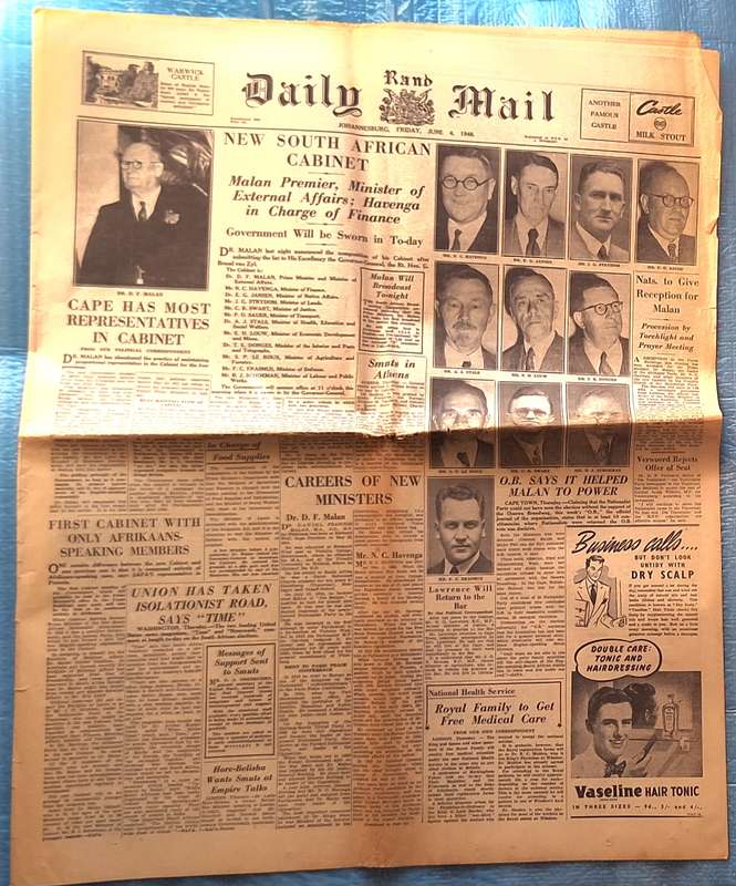 Rand Daily Mail Friday June 4 1948