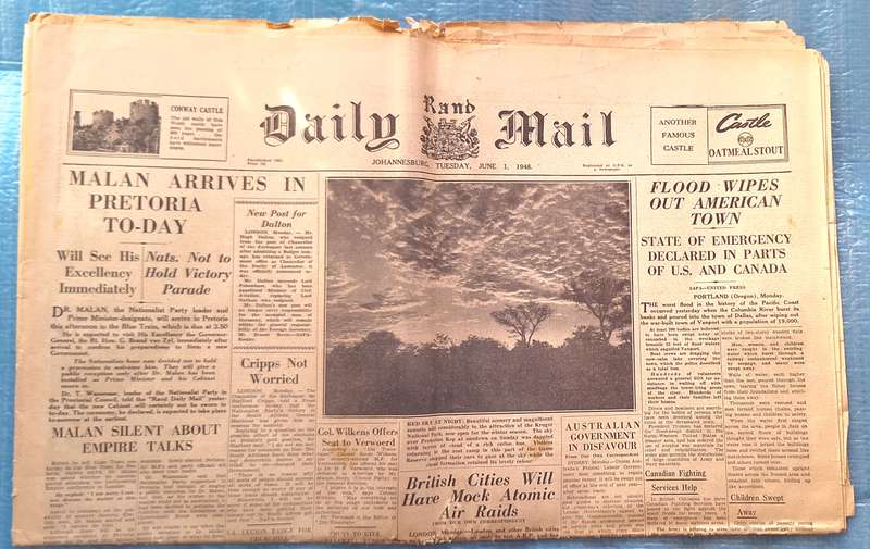 Rand Daily Mail Tuesday June 1 1948