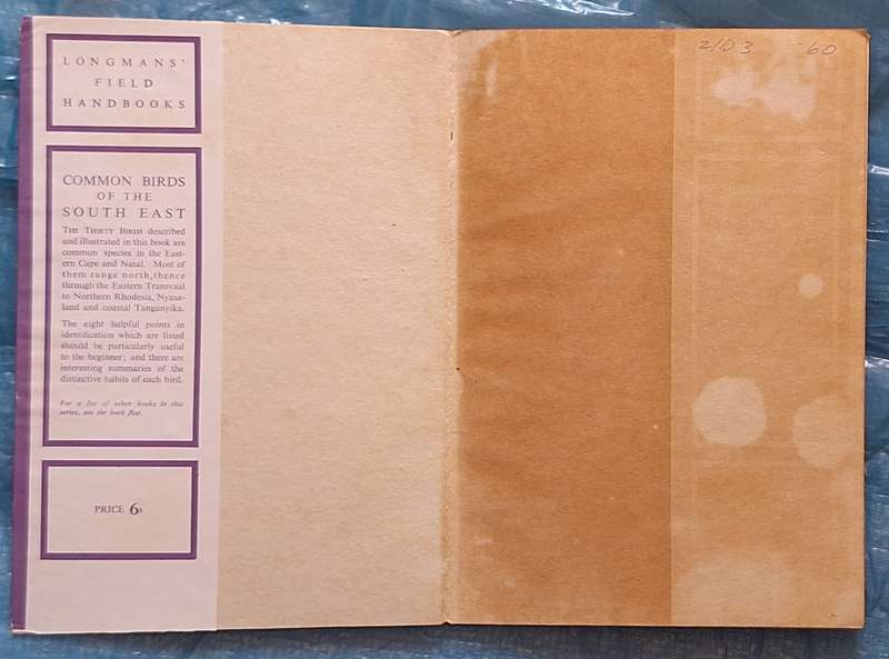 Common Birds of the South-East by J M Winterbottom (Longman's Field Handbook 1953)