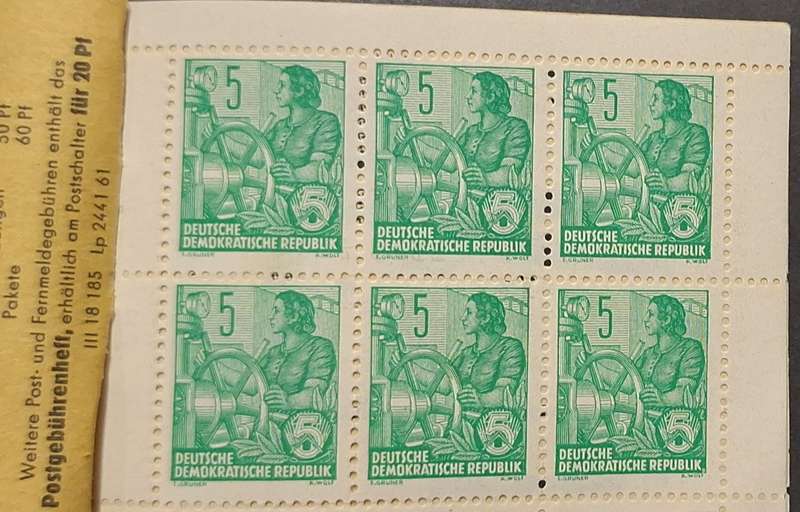 Germany 1957 Deutsche Post Gesamtwert Stamp Booklet