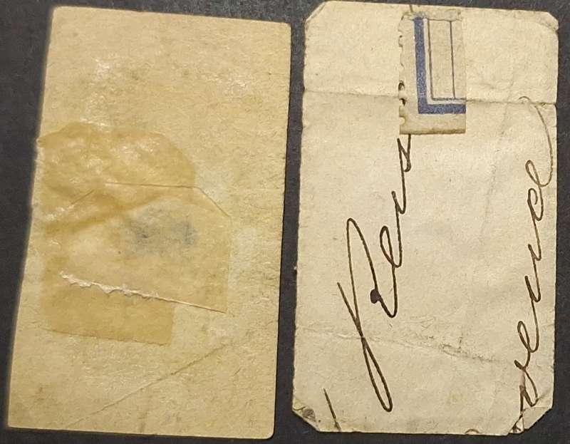 Austria Hungary 1875 and 1977 Franz Joseph I Duty Stamps Used on Paper