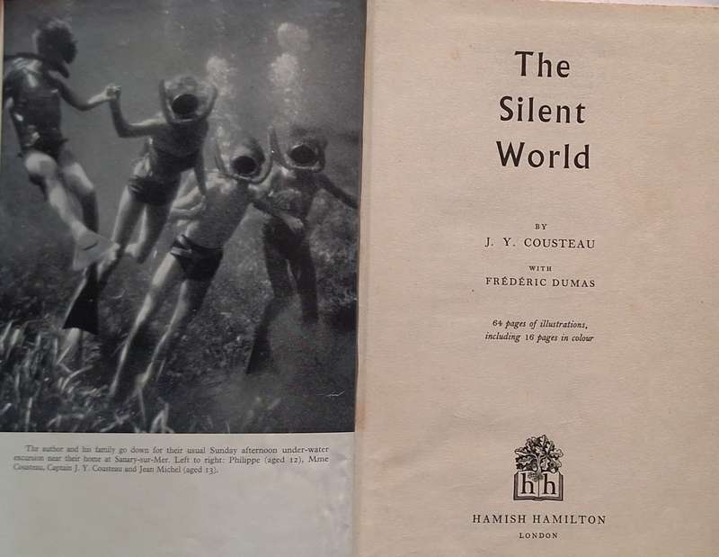 The Silent World by J Y Cousteau Hardcover 1953 Fifth Impression