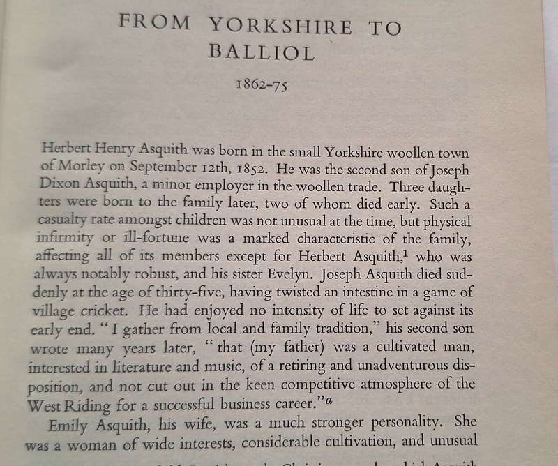 Asquith by Roy Jenkins Hardcover 1964