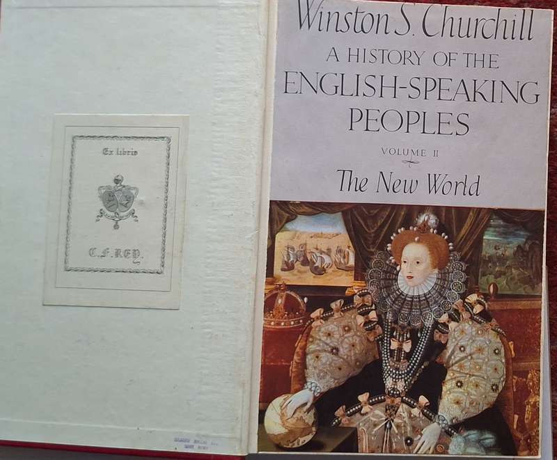 A History of the English Speaking Peoples by Winston S Churchill in 4 Volumes Hardcover 1950's
