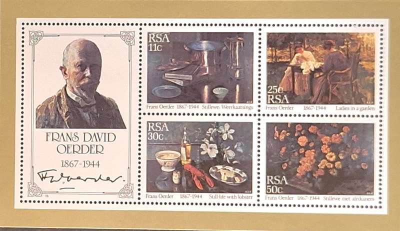 South Africa 1985 Frans Oerder Paintings 1 Mint Miniature Sheet