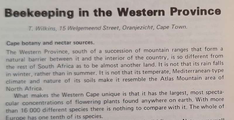 South African Bee Journal / Byetydskrif 1983 Vol 55 No. 1