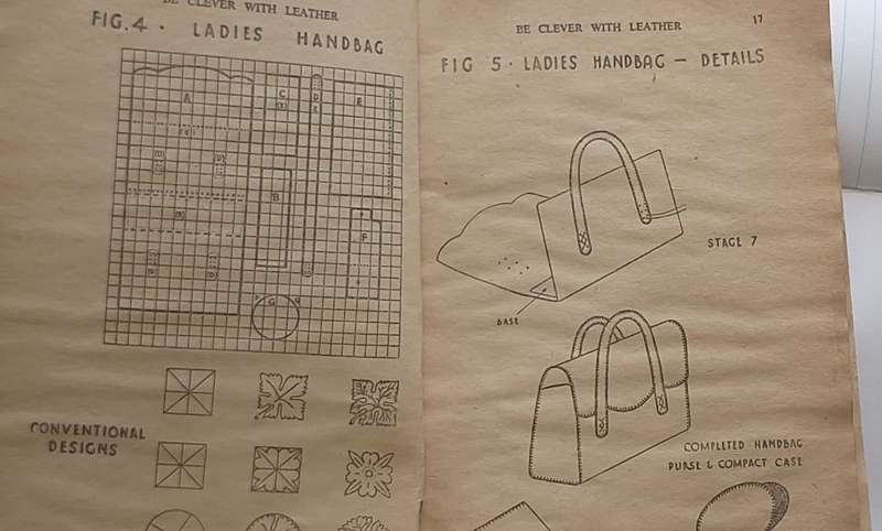 Be Clever with Leather Book 4 by C W Read Soft cover 1950 Reprint