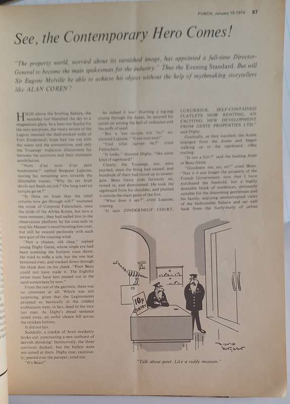 Punch Magazine 16-22 January 1974: A World without Telly